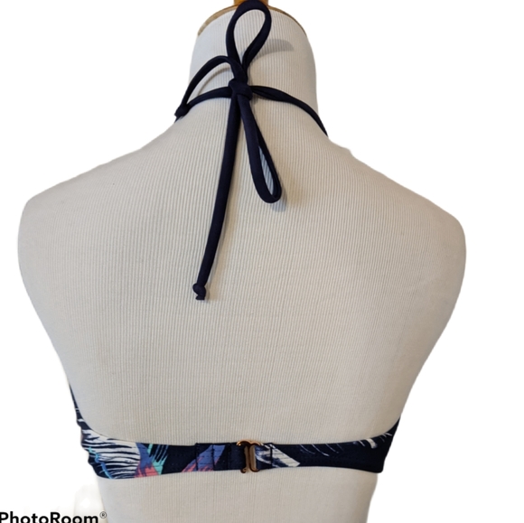 Roxy Bikini Top Tropical Getaway Bandeau Halter - Picture 4 of 6